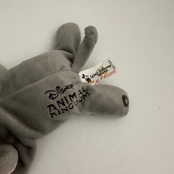 Walt Disney World Animal Kingdom Elephant Stuffed Animal Beanbag Plush - Picture 4 of 9